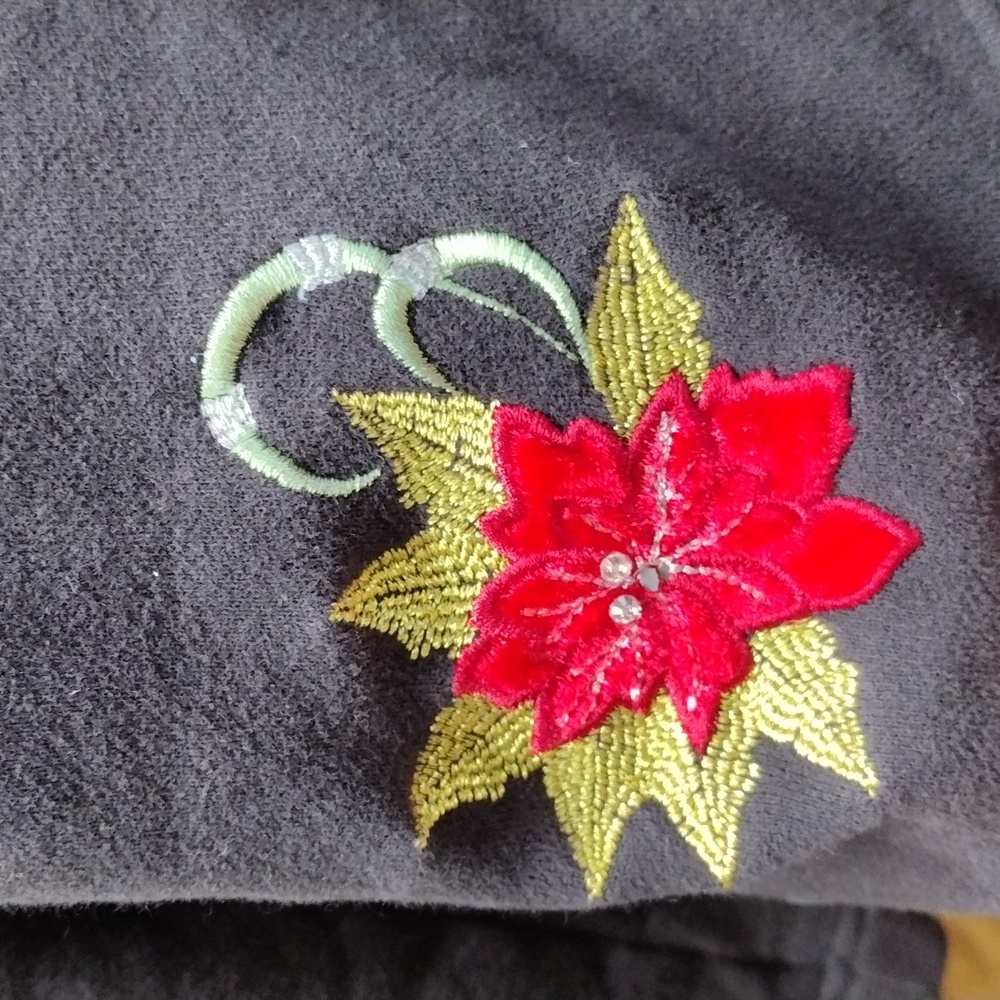 Classic Elements Cardigan Embroidered Sweater Siz… - image 4